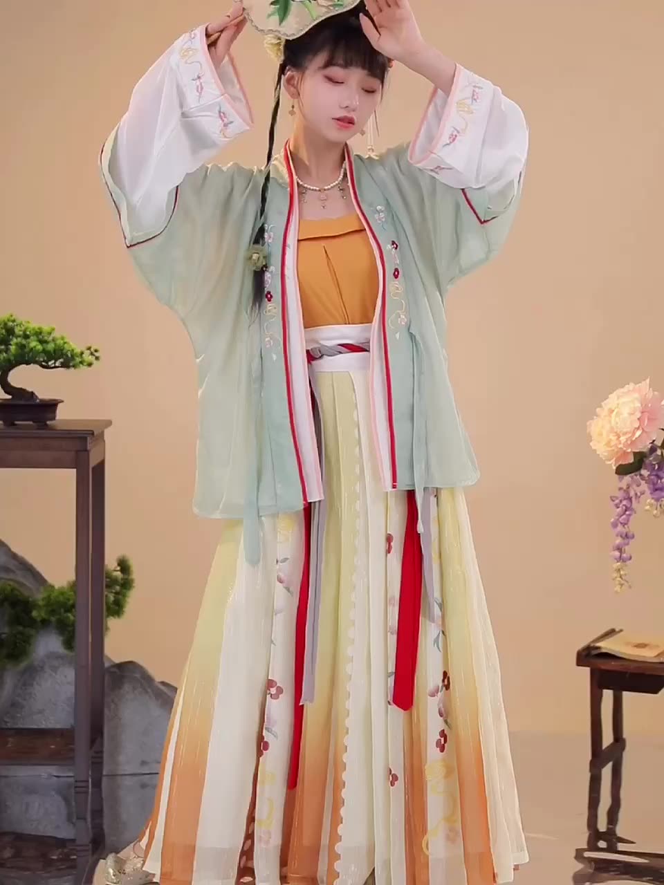 Elegant Embroidered Hanfu Dress Set Traditional Song Dynasty Hanfu Outfit