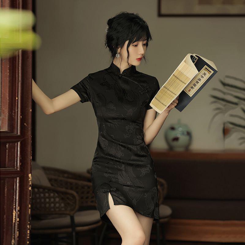Qipao New Improved French Retro National Fashion Small Girl Dress