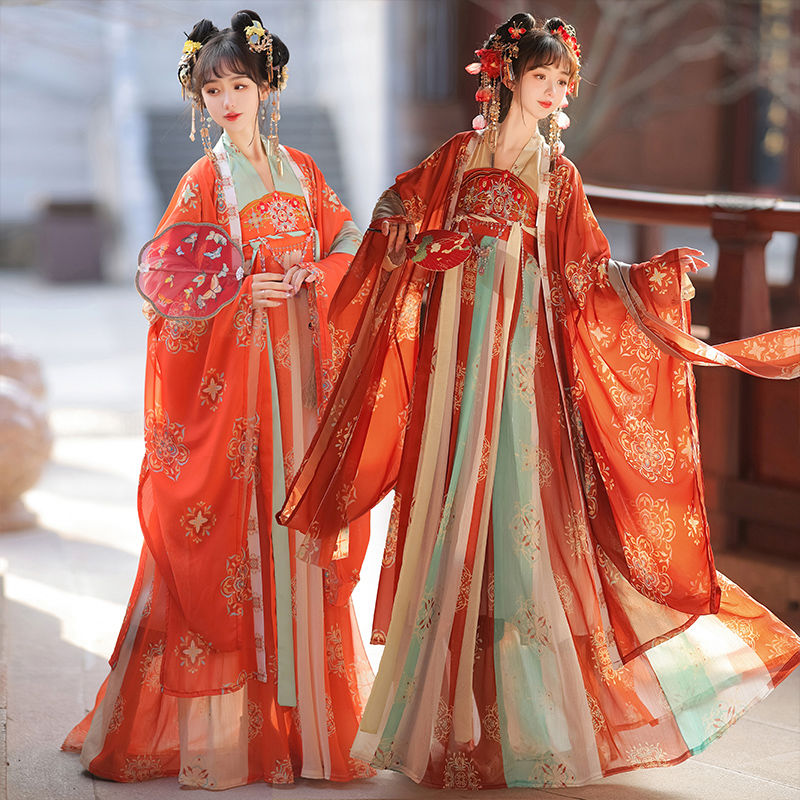 Elegant Tang Dynasty Hanfu Dress – Traditional Chinese Outfit