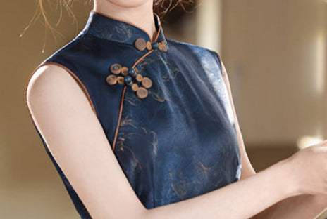 Summer Sleeveless Vintage Slim Qipao | Lightweight Elegant Cheongsam Dress