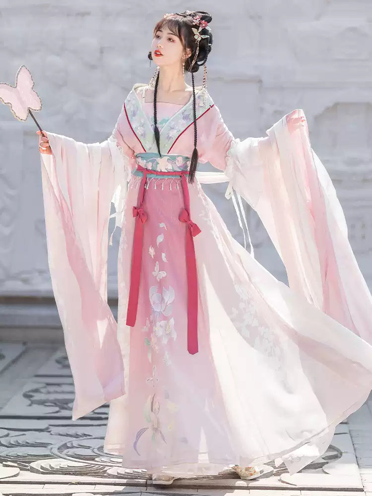 Elegant Chinese Hanfu Dress for Women Traditional Tang Dynasty Costume