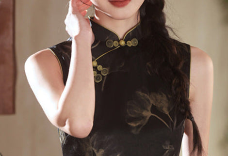 Summer Sleeveless Vintage Slim Qipao | Lightweight Elegant Cheongsam Dress