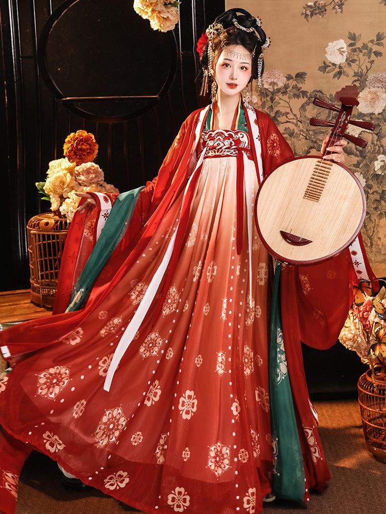 Elegant Tang Dynasty Hanfu Dress Traditional Chinese Costume for Women