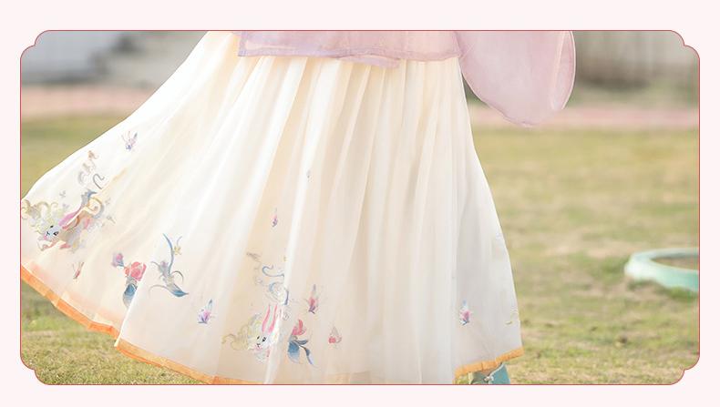 Elegant Embroidered Hanfu Set – Traditional Chinese Flowing Sleeves Outfit