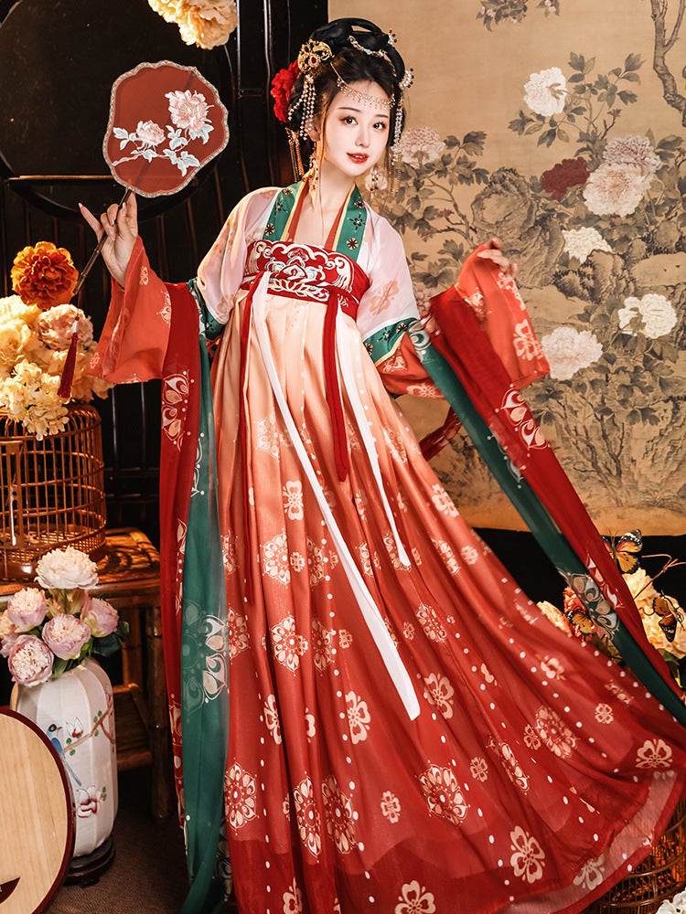 Elegant Tang Dynasty Hanfu Dress Traditional Chinese Costume for Women