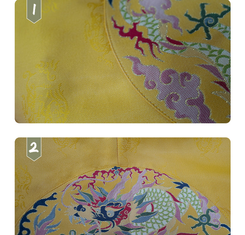 Elegant Traditional Hanfu Robe for Men with Dragon Embroidery