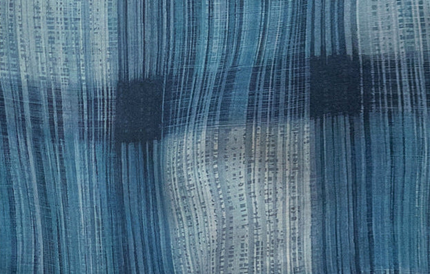 Blue Sleeveless Plaid Qipao Maxi | Vintage Minimal Slim