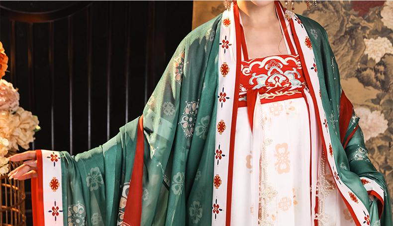 Elegant Tang Dynasty Hanfu Dress – Traditional Floral Embroidered Hanfu for Women