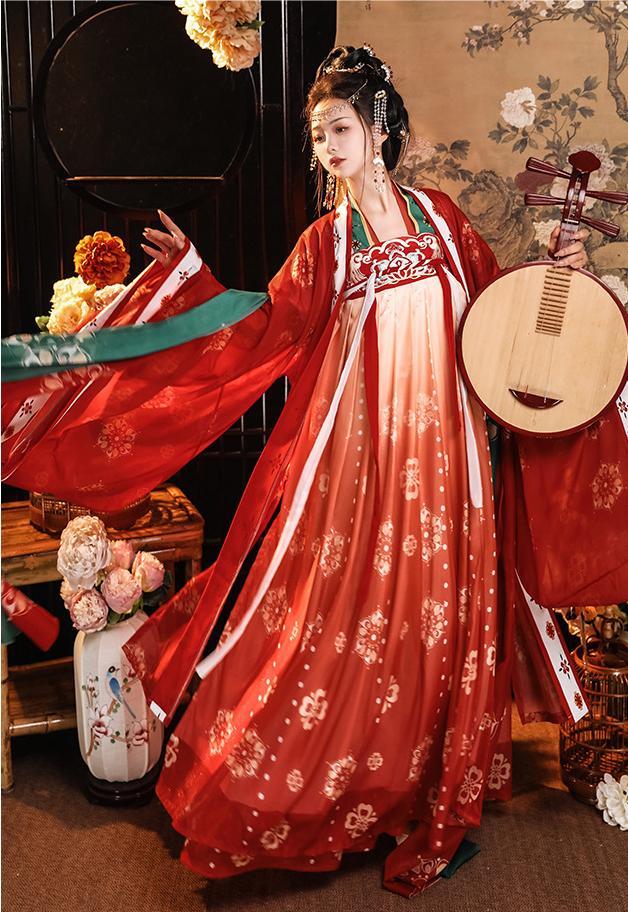Elegant Tang Dynasty Hanfu Dress Traditional Chinese Costume for Women