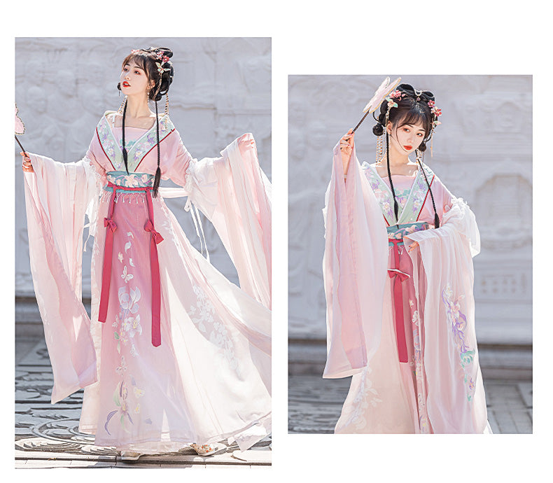 Elegant Chinese Hanfu Dress for Women Traditional Tang Dynasty Costume