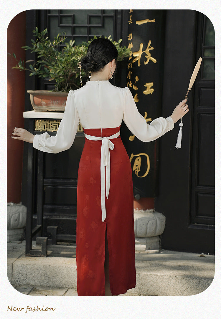 Wedding Bridal Party Dress Hanfu-Inspired Long Dress