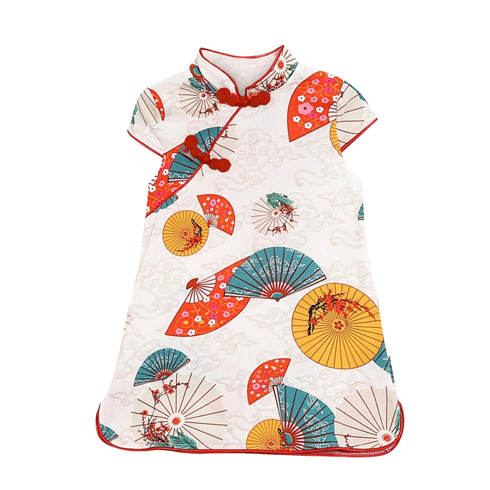Girls' Dual-Patterned Traditional Chinese Qipao