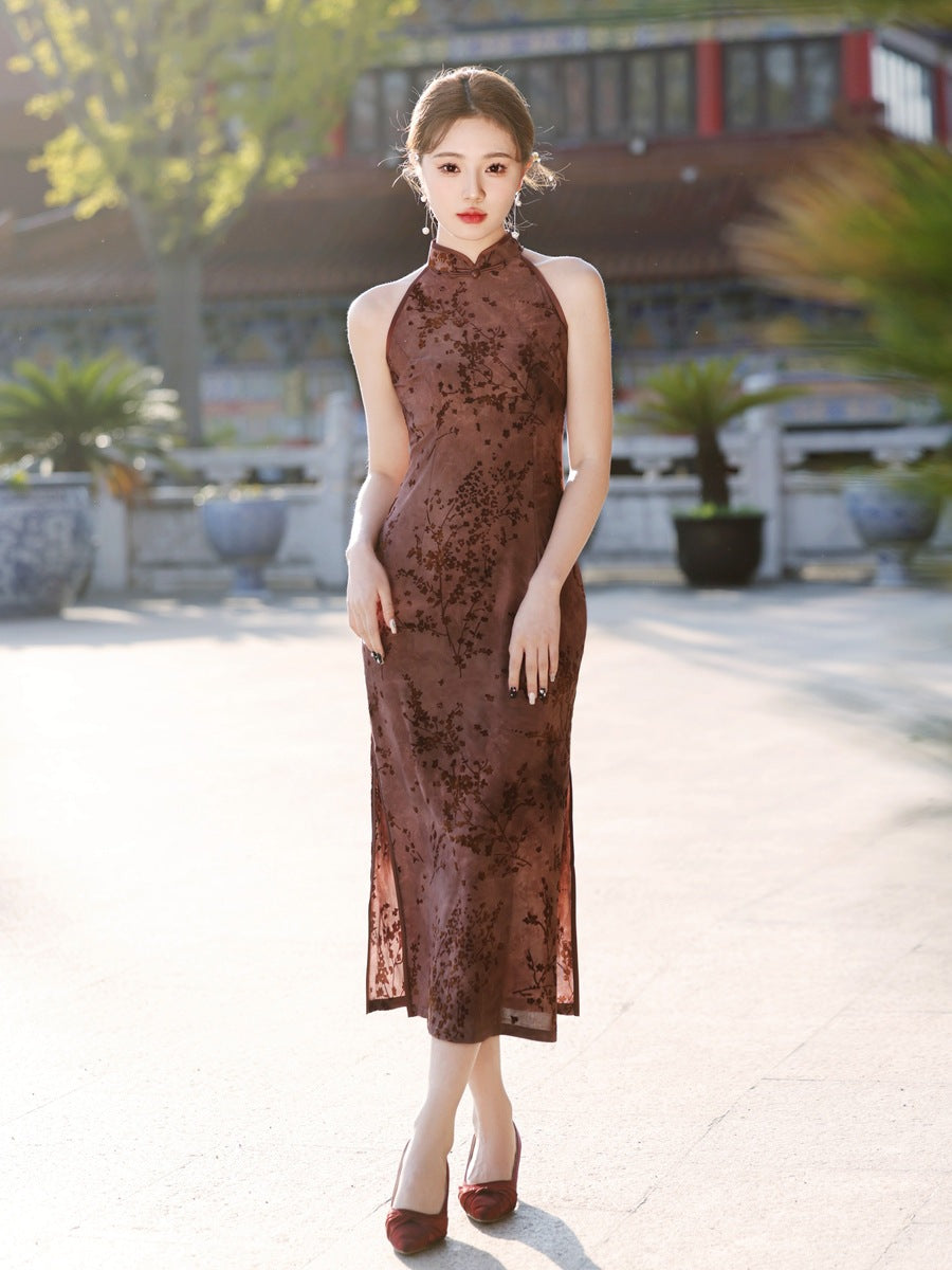 Chinese Triditional sleeveless Qipao