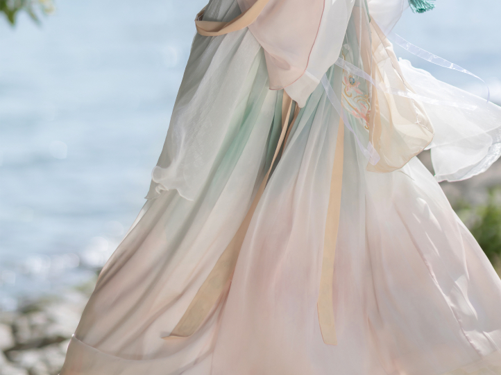 Elegant Hanfu Dress Tang Dynasty Pastel Colours Fairy Design Women’s Wear