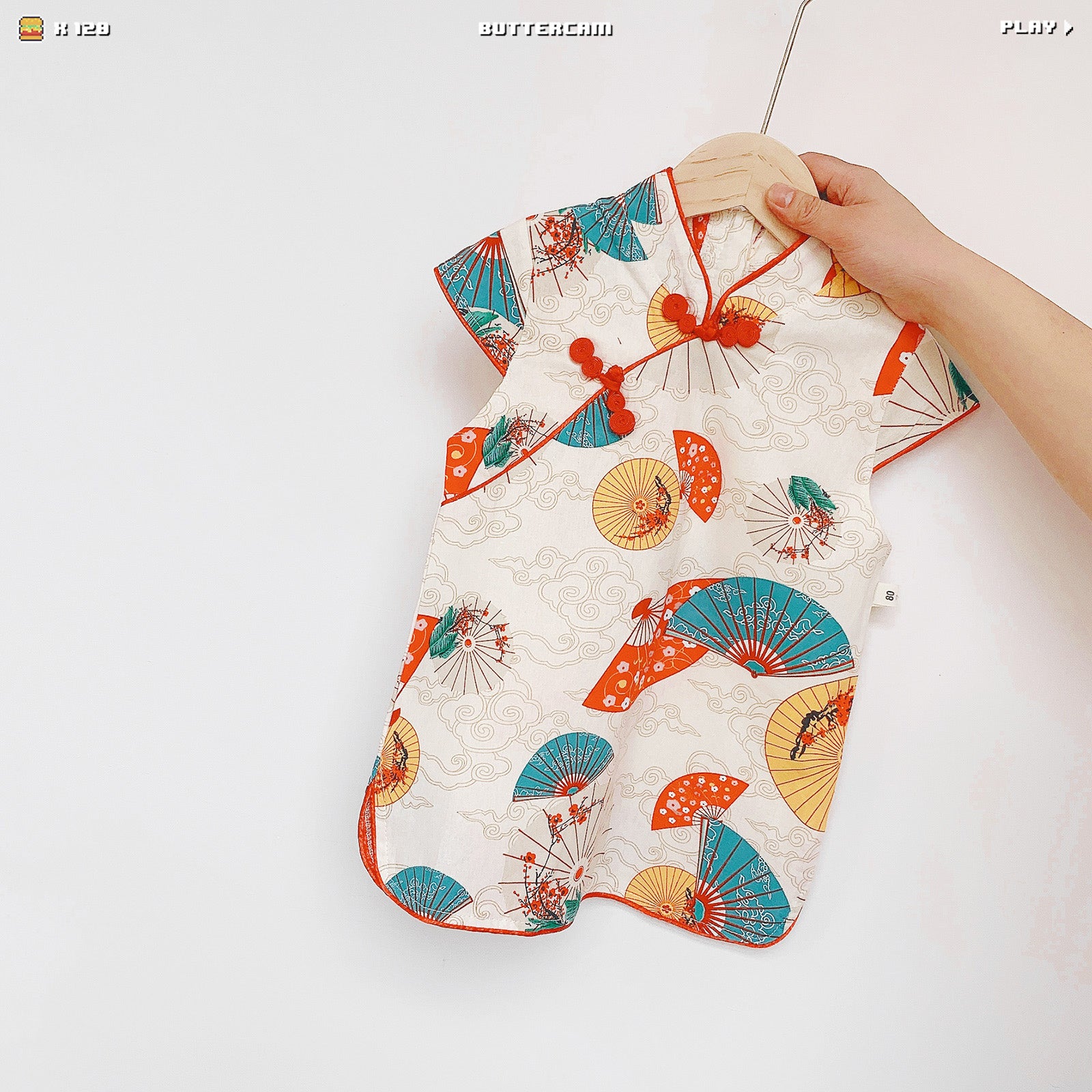 Girls' Dual-Patterned Traditional Chinese Qipao
