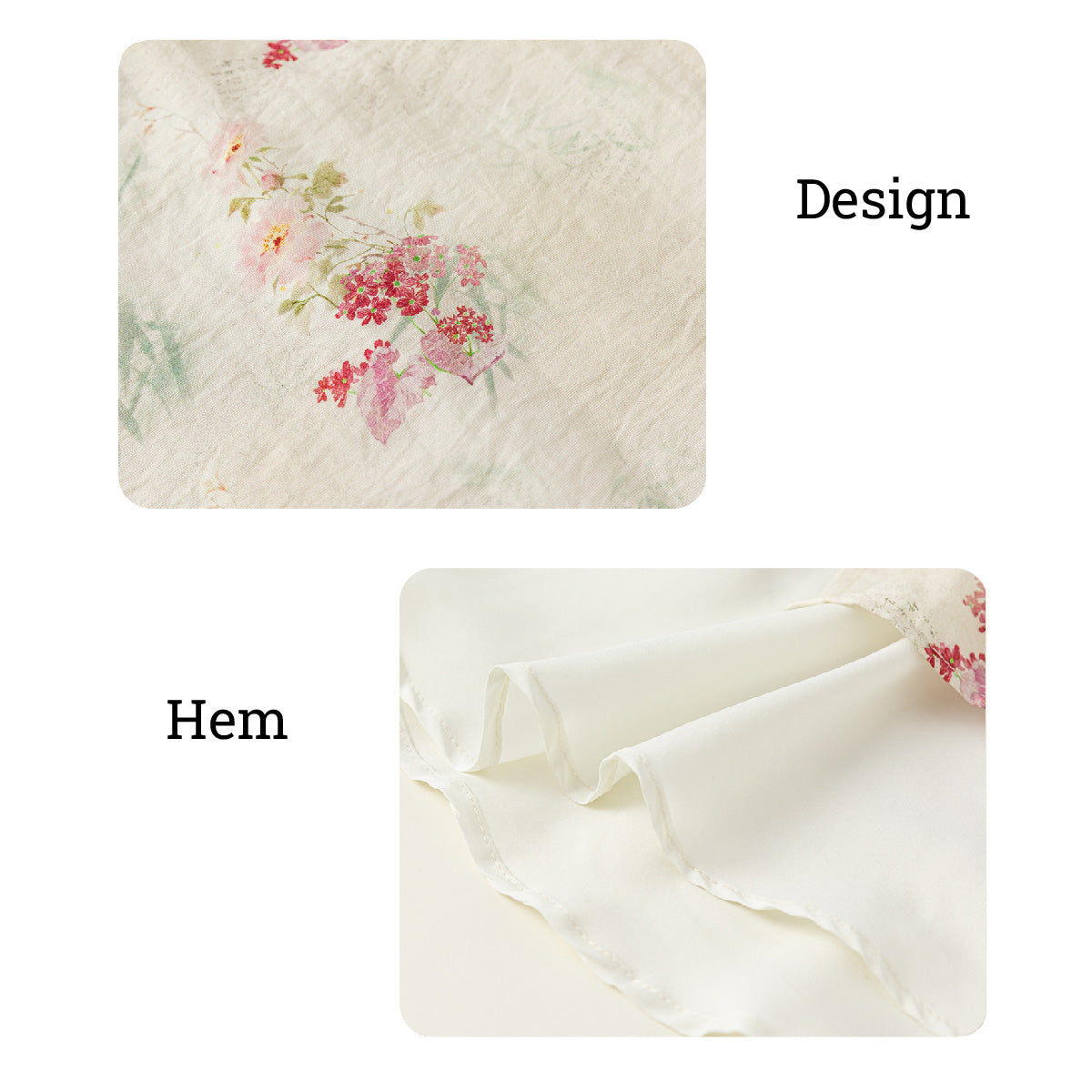 米色、绿色、粉色碎花女童汉服