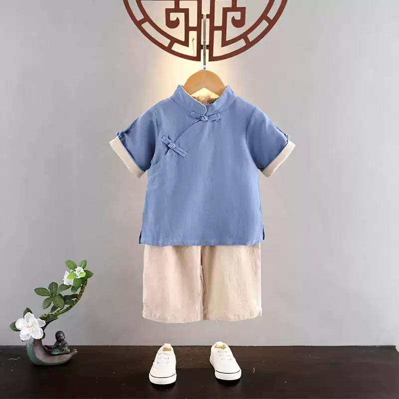 Kids' Hanfu Two Piece Set - Chinese Costume