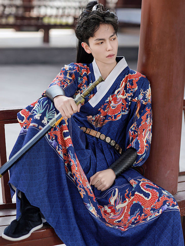 Men's 4 Pcs Set Chinese Hanfu Ming Dynasty Feiyufu Set