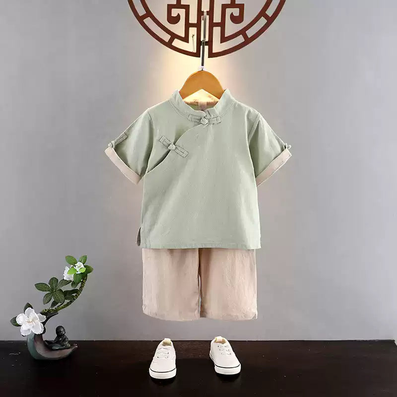 Kids' Hanfu Two Piece Set - Chinese Costume