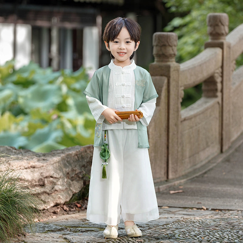 New chinese style boy s hanfu set Han Grace