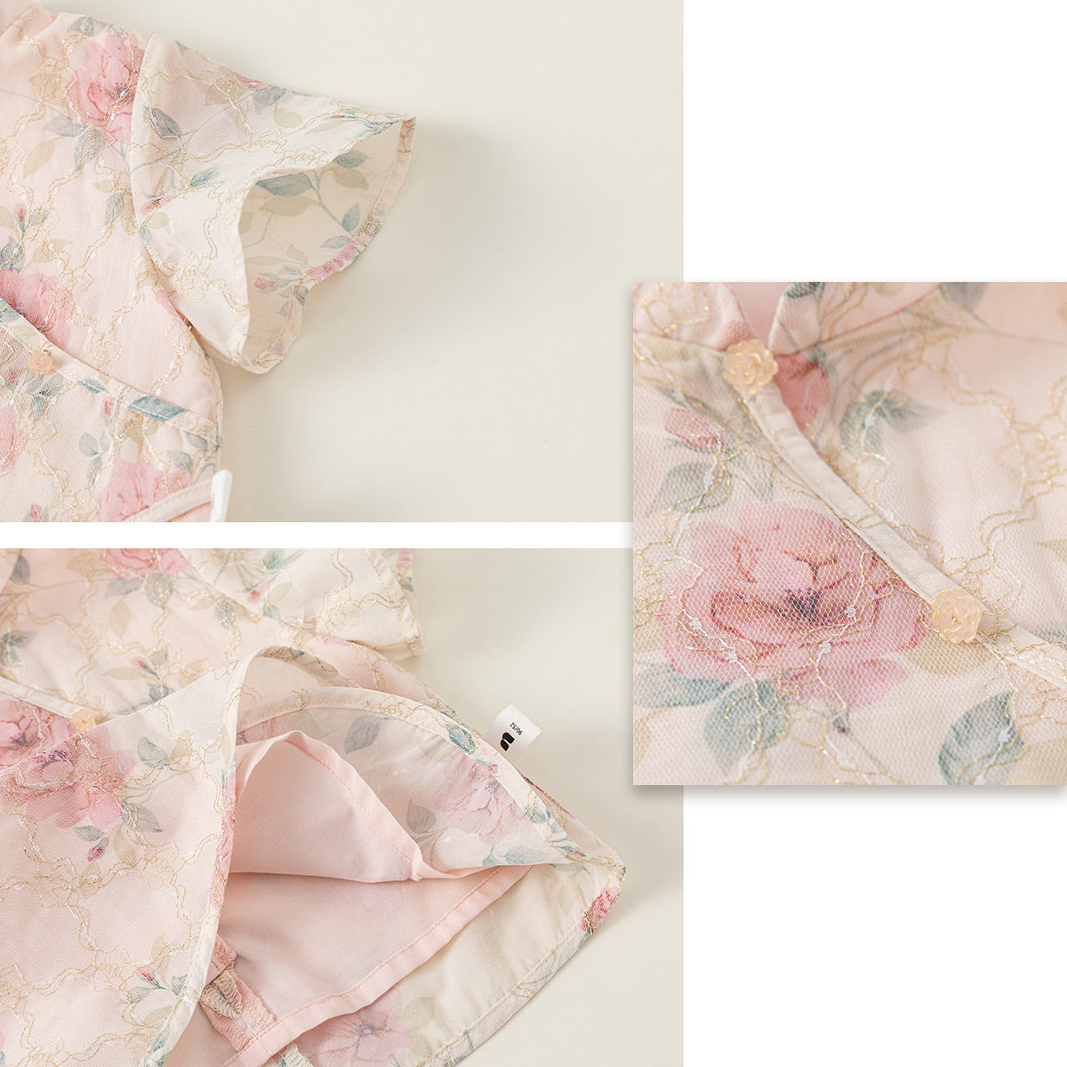 Children's Pink Hanfu Summer Dress Traditional Girl Suit Fashion Clothing Outfit