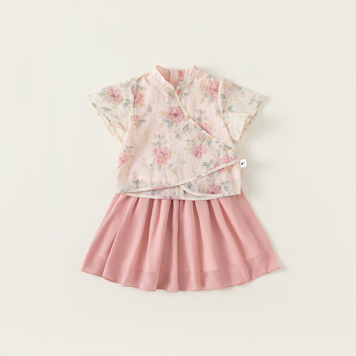 Children's Pink Hanfu Summer Dress Traditional Girl Suit Fashion Clothing Outfit