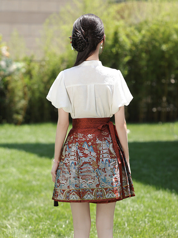 Mother and daughter hanfu suit traditional style dresses parent-child dresses