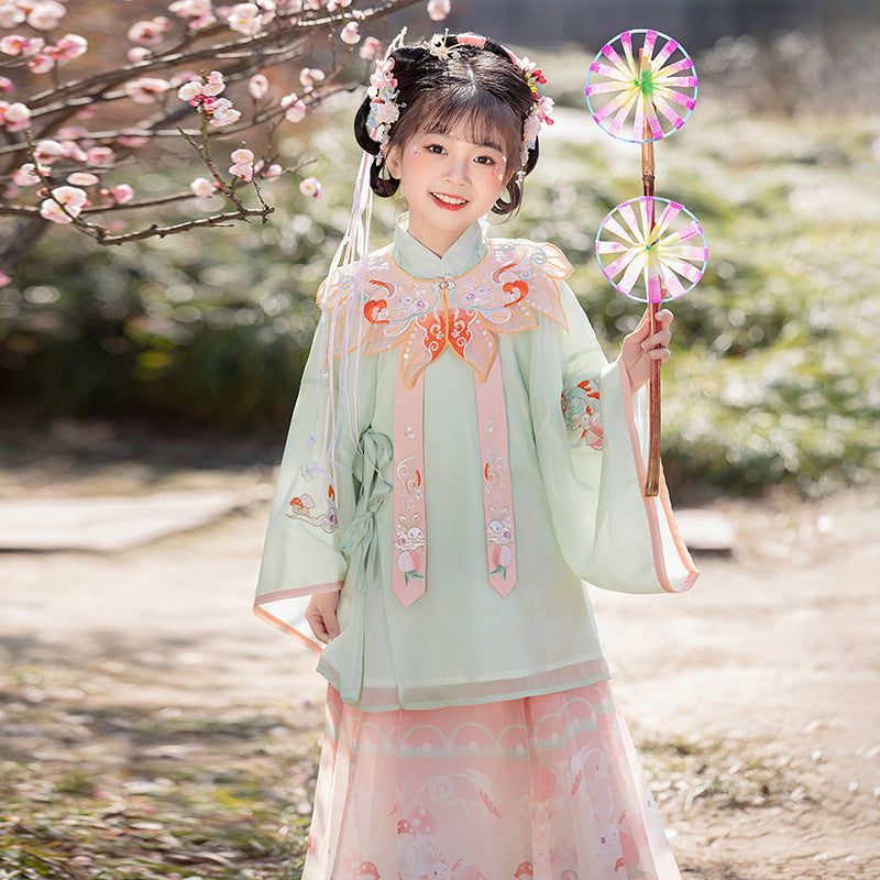 Exquisite Girls' Chinese New Year Dress - Han Grace Exquisite Girls' Chinese New Year Dress - Han Grace