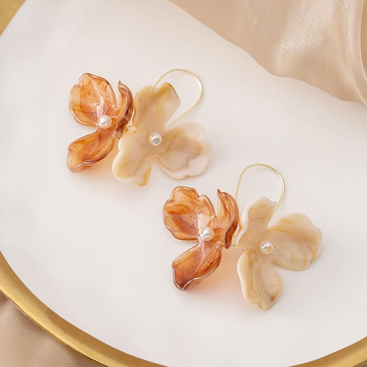 Retro Floral Geometric Earrings Vintage Fashion Jewelry for Women Accessories