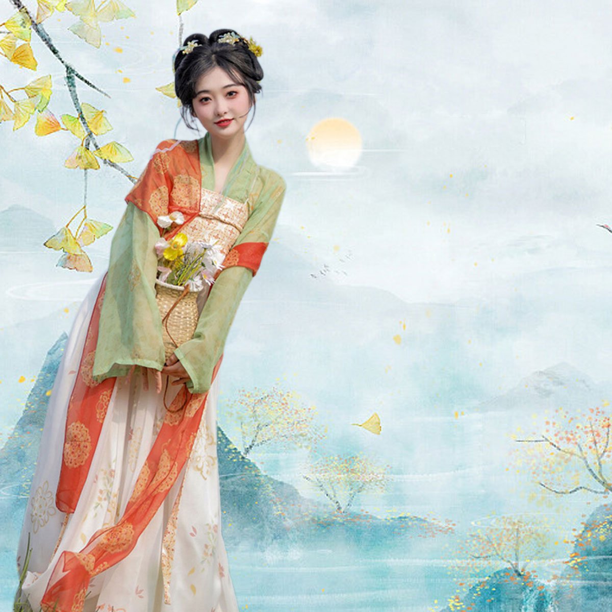 唐装齐地长裙儒雅新款汉服女装夏季
