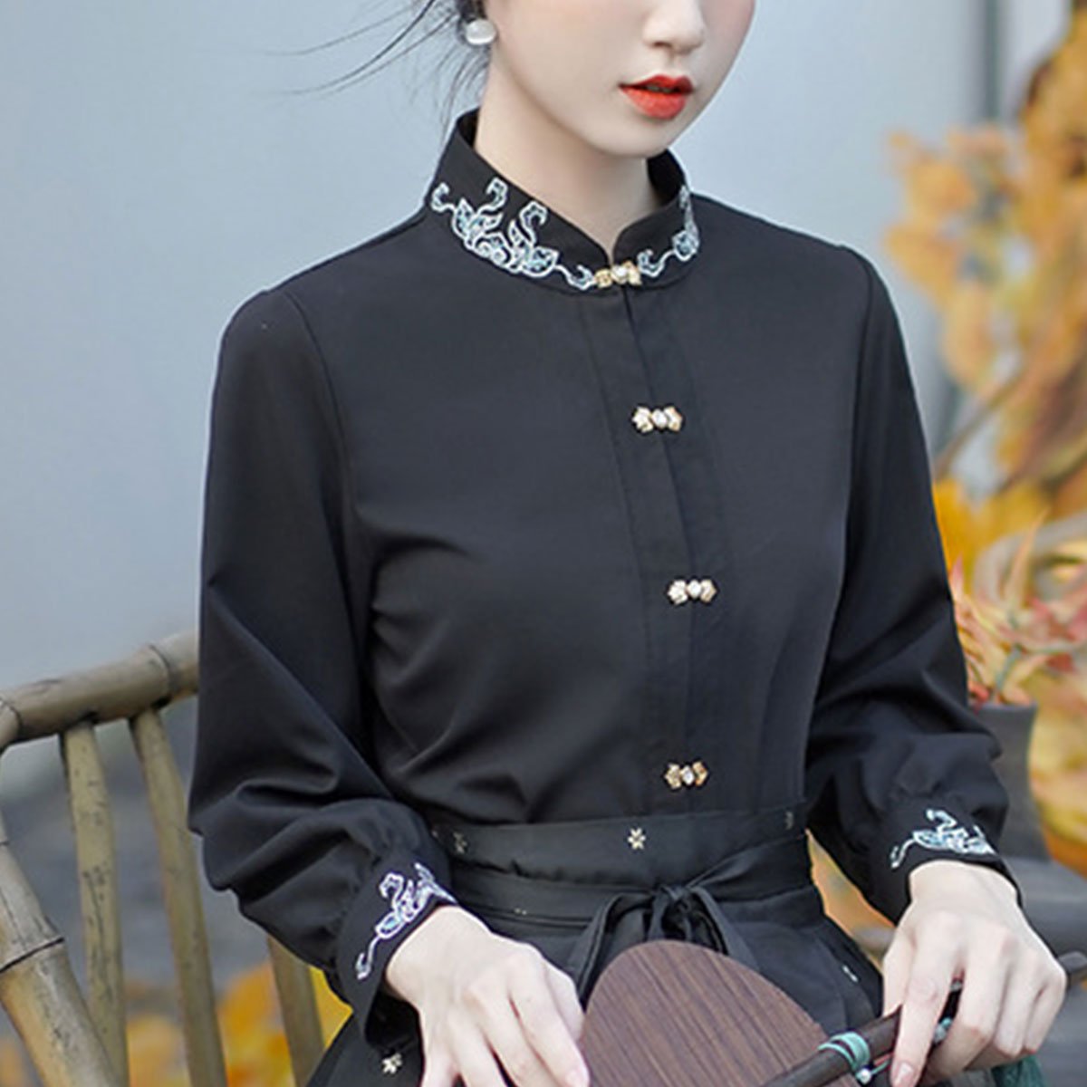 New Chinese Style Spring Women's Shirt
