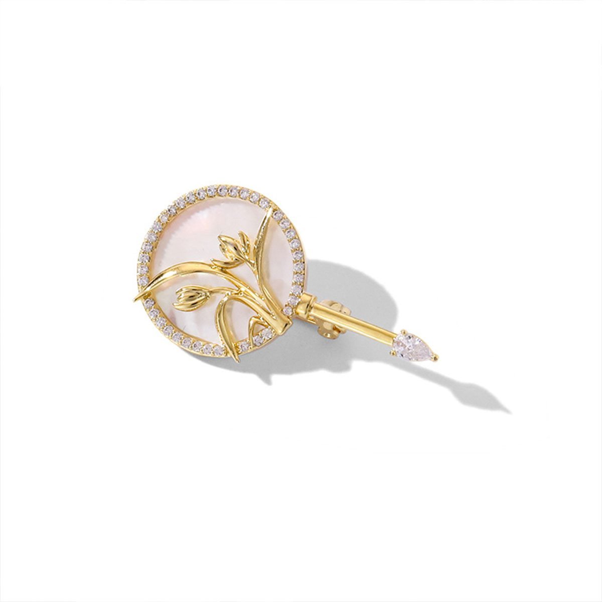 Gold and Silver Brooch