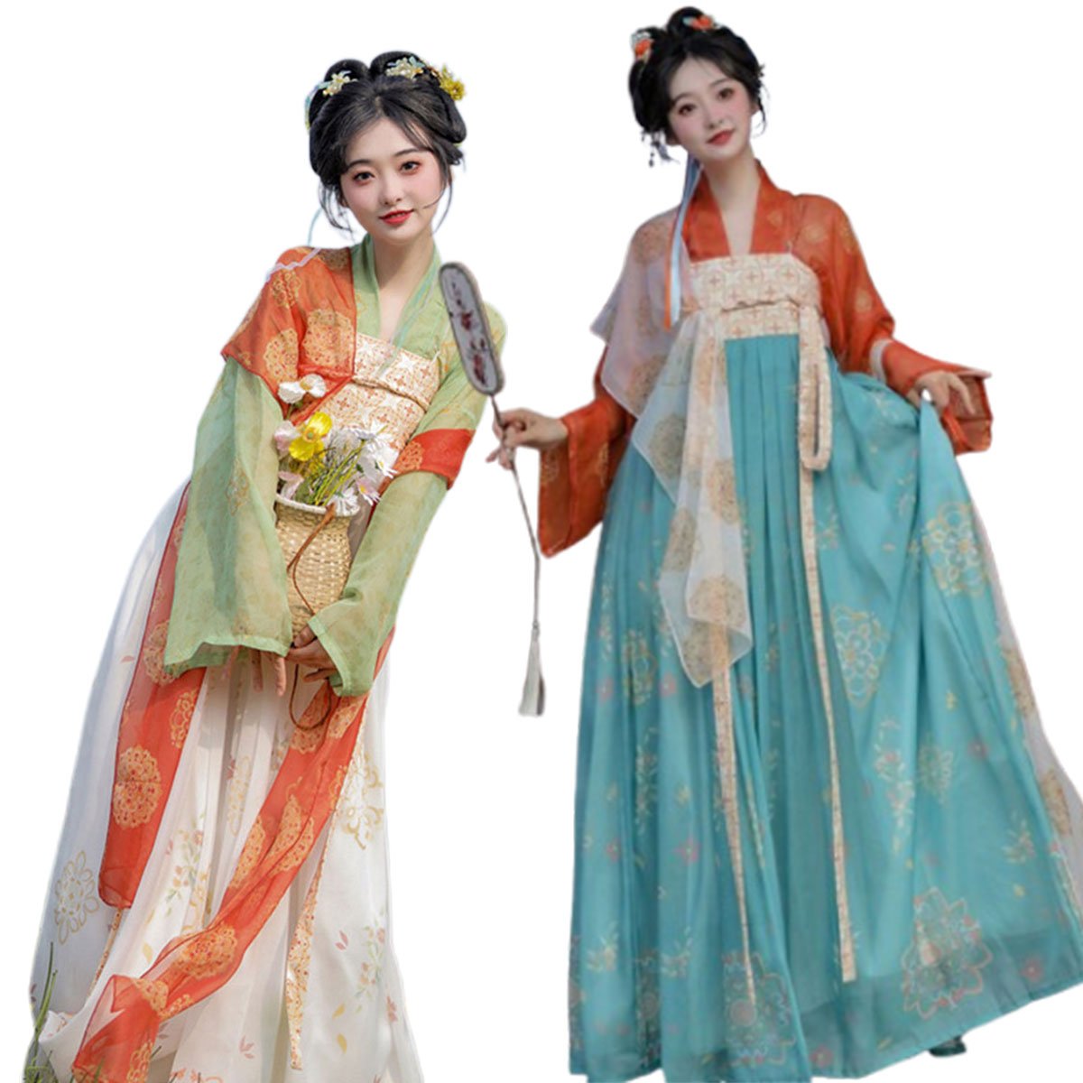 唐装齐地长裙儒雅新款汉服女装夏季