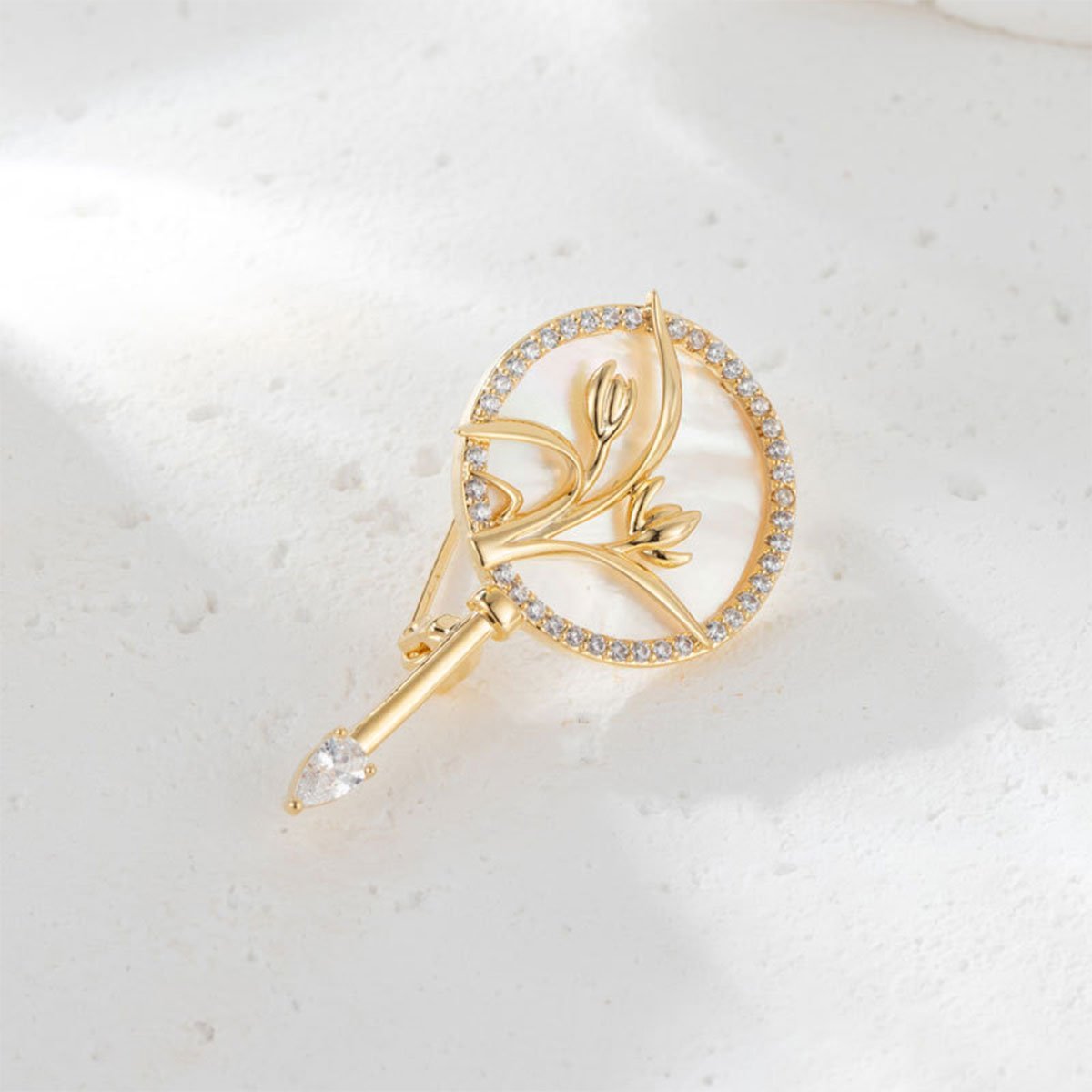 Gold and Silver Brooch