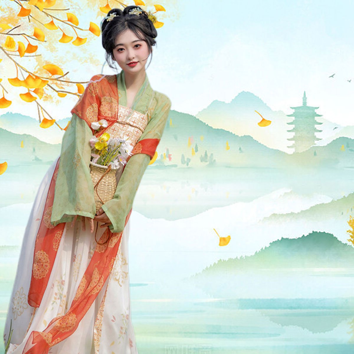 唐装齐地长裙儒雅新款汉服女装夏季