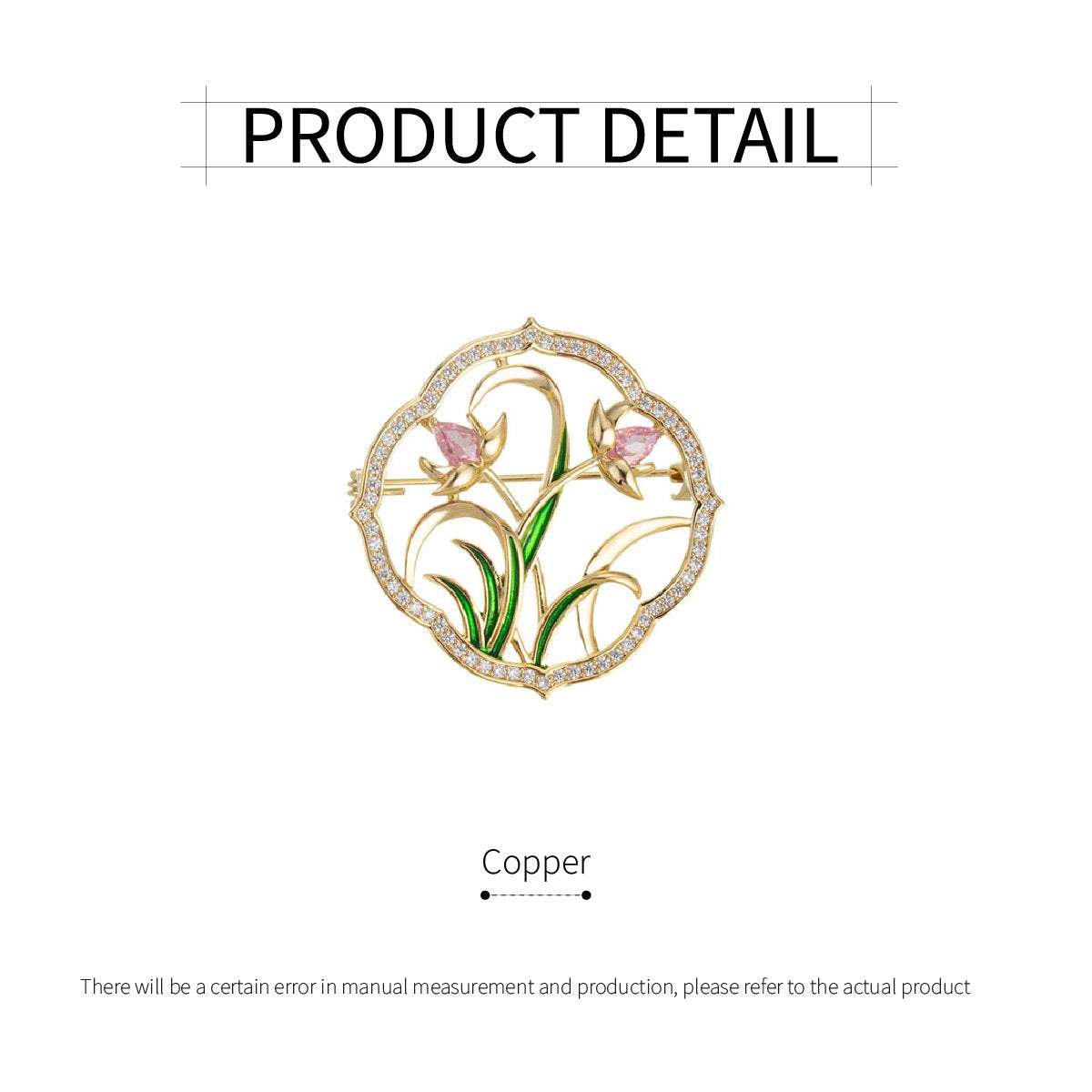 Gold Flower Brooch