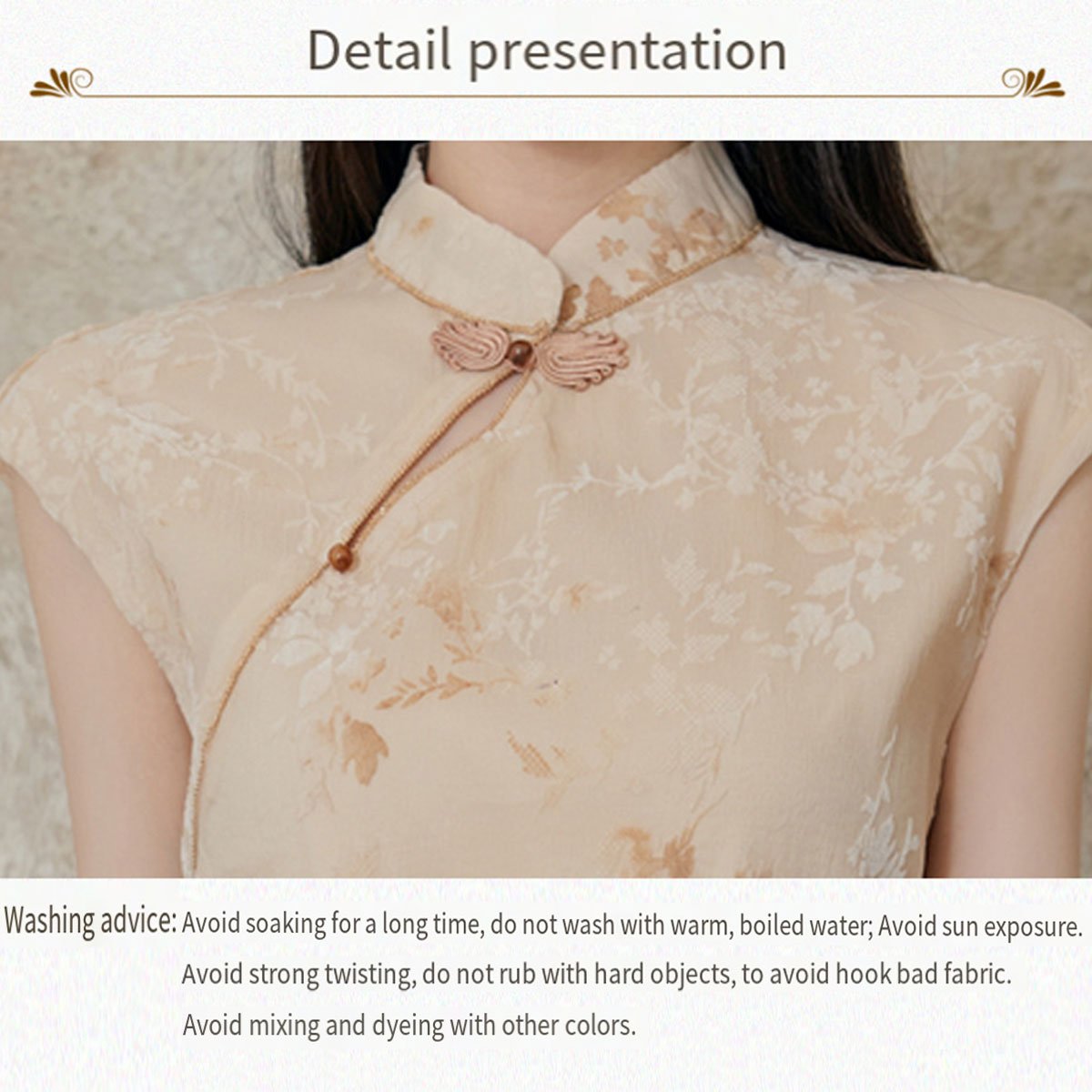 New Chinese Sleeveless Top with Half-body Skirt Set