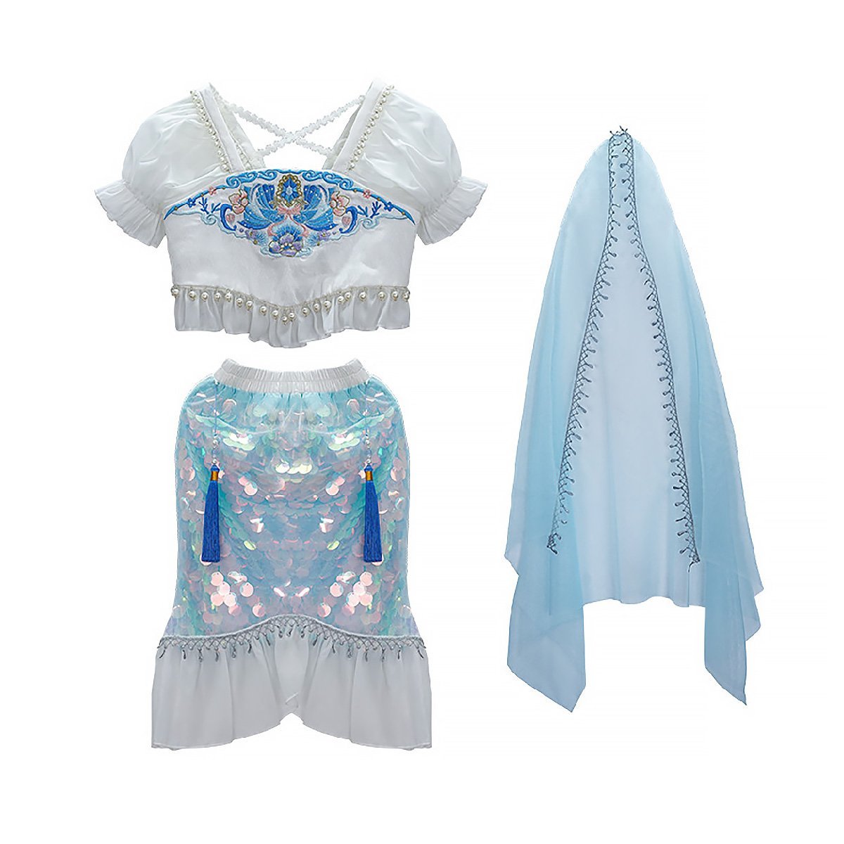 Summer Princess Hanfu Dress for Girls Cute Toddler Chinese Traditional Outfit