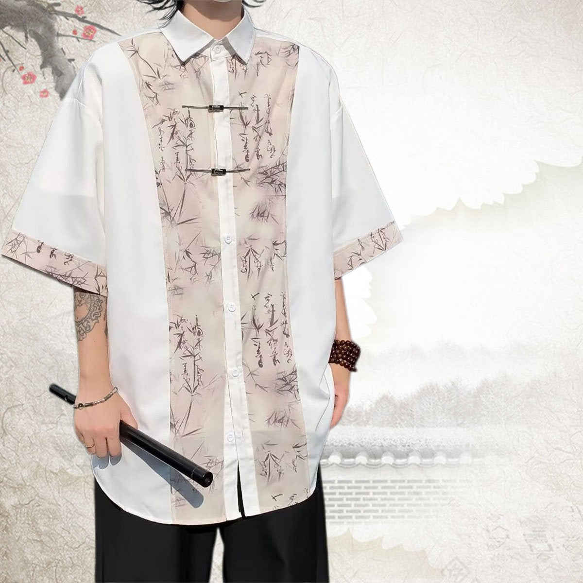 New Chinese Style Shirt Men's Summer Casual Shirt