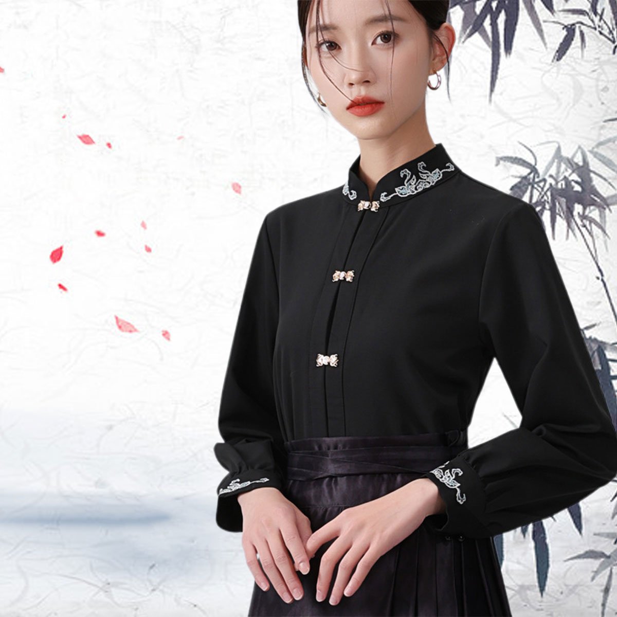 New Chinese Style Spring Women's Shirt