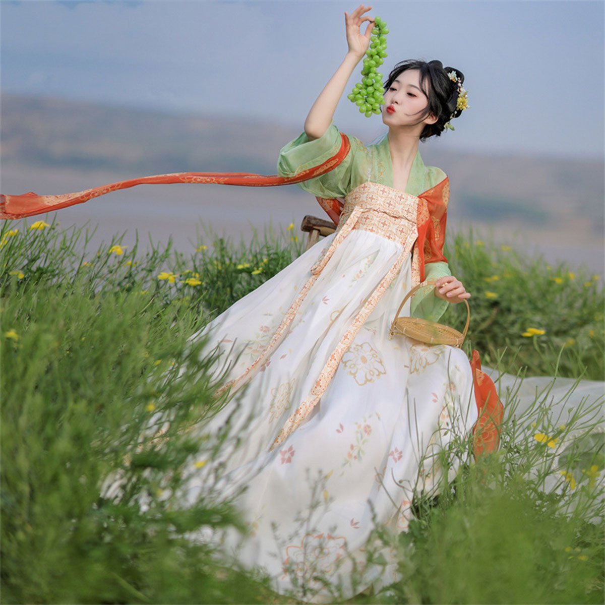 唐装齐地长裙儒雅新款汉服女装夏季