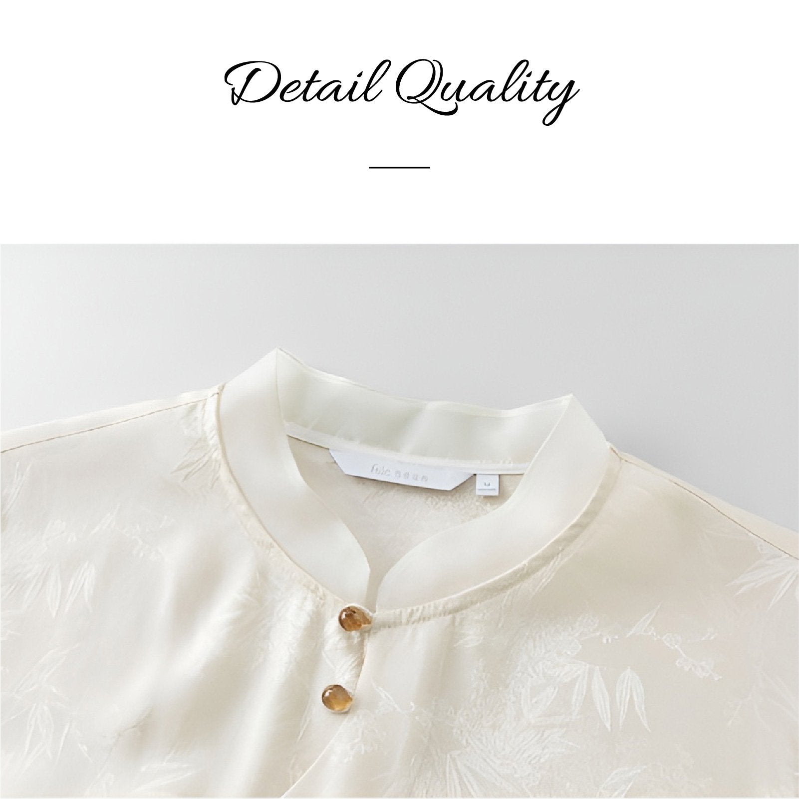 New Chinese-Style Long Sleeve Mandarin Collar Shirt