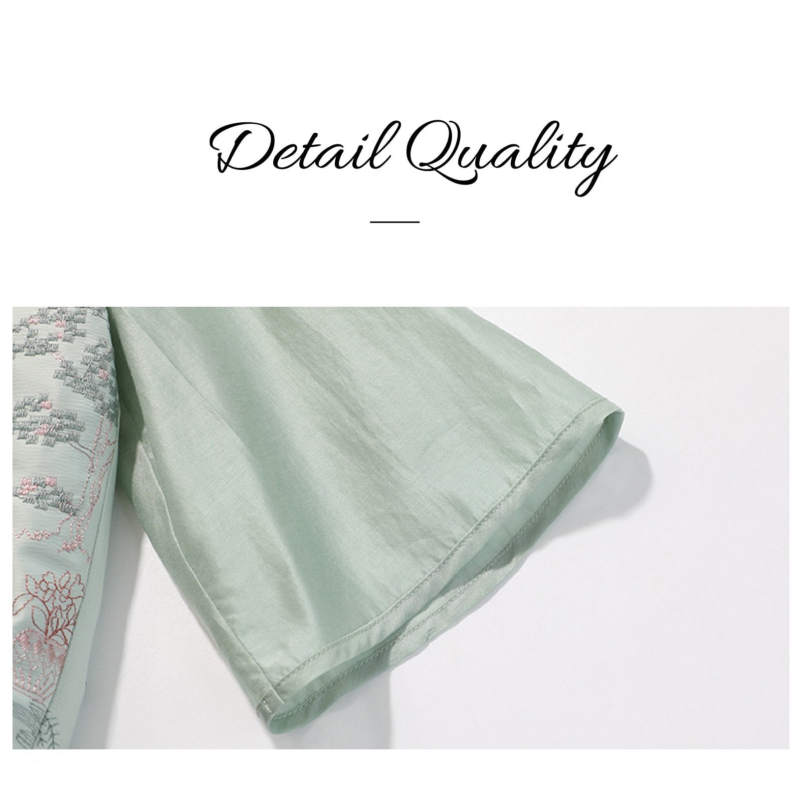 New Chinese Style Embroidered Shirt & Vest Set