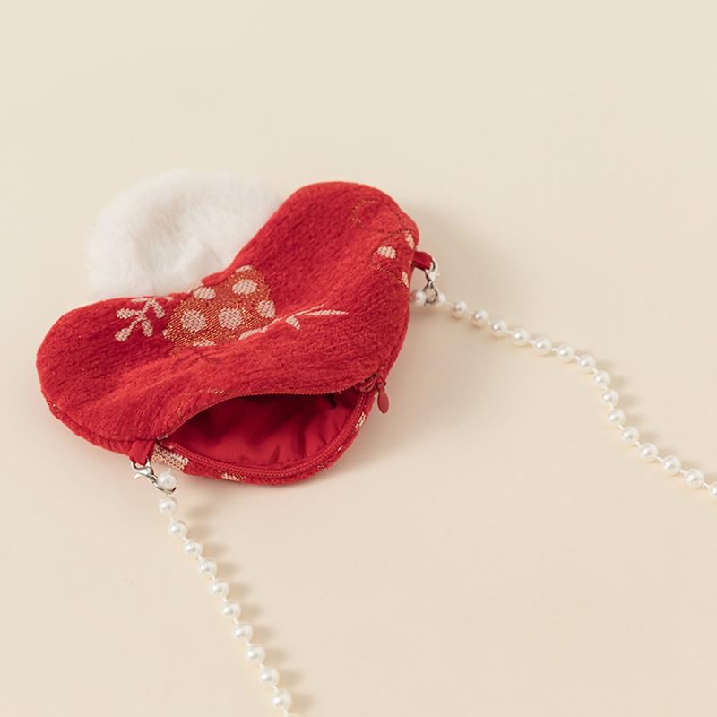 Girl's New Chinese Style Red Dress Set
