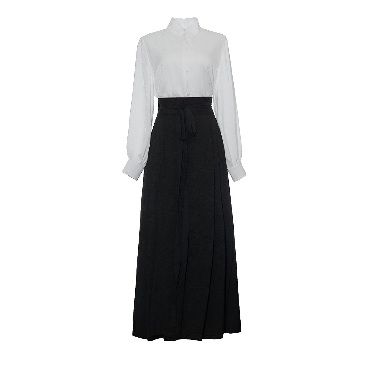 Women's Chinese Style Top and Skirt Two-Piece Set