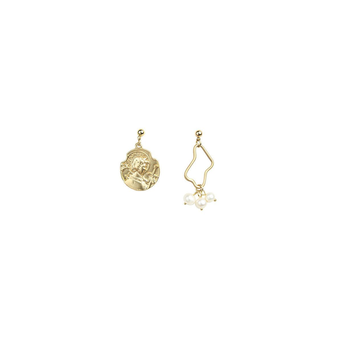 Vintage Baroque Style Imitation Pearl Earrings Women Elegant Fashion Jewelry