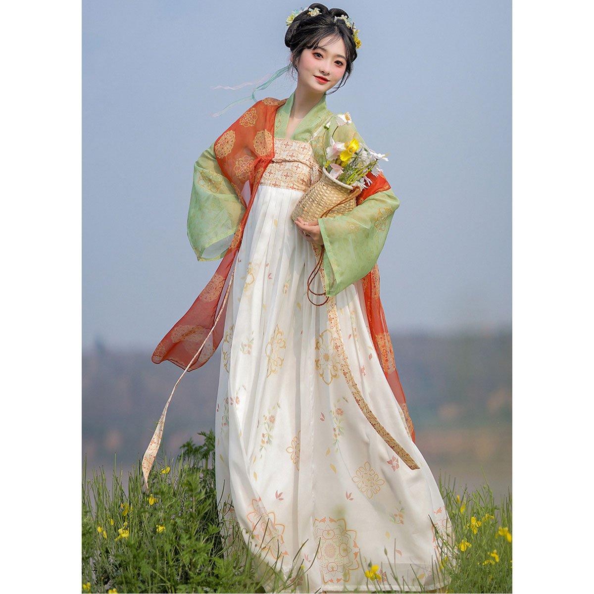唐装齐地长裙儒雅新款汉服女装夏季