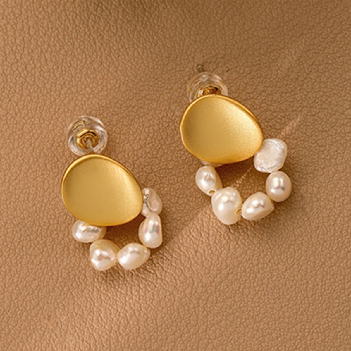 Vintage Pearl Beaded Earrings Simple Versatile Jewelry for Women Elegant Fashion