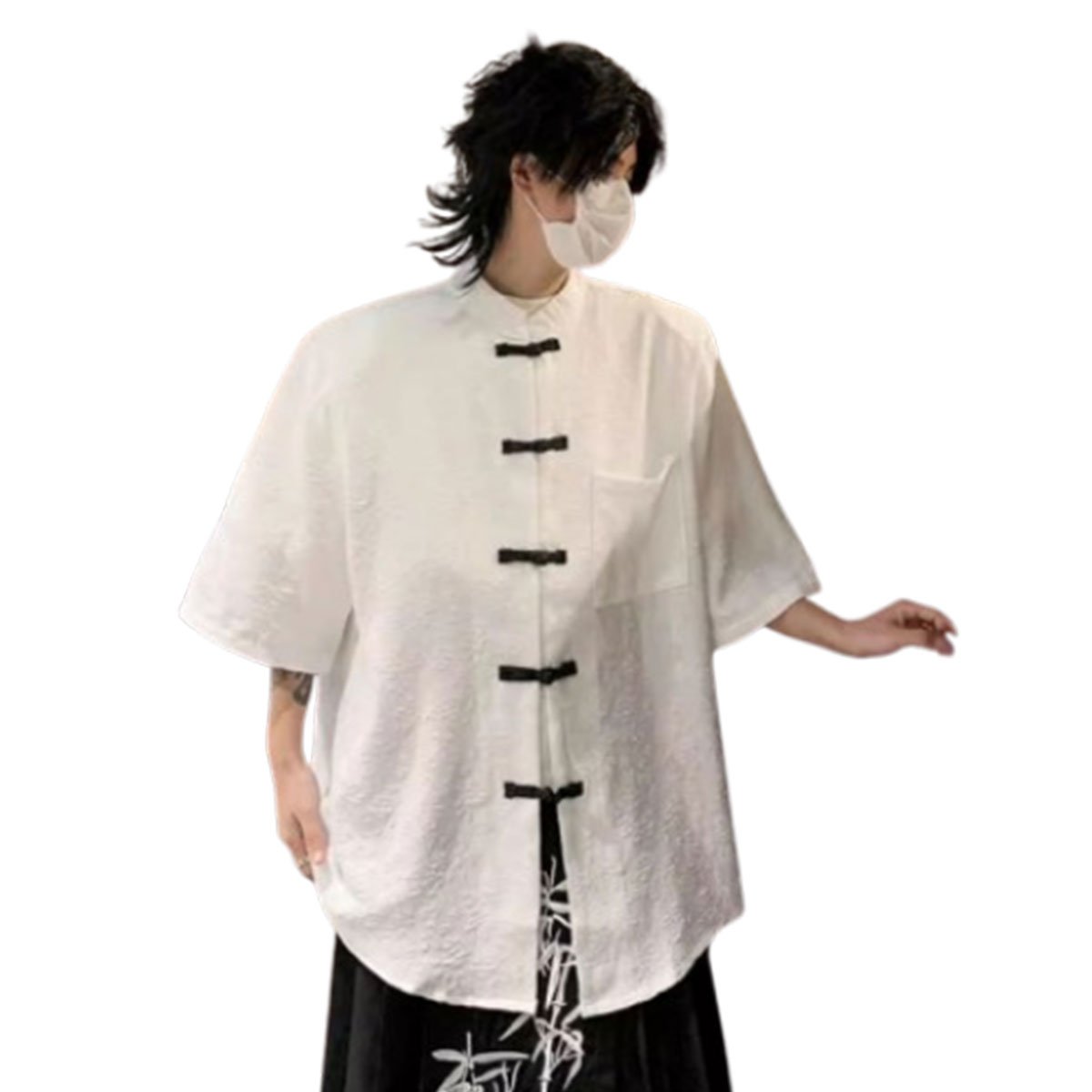 Men's Summer New Chinese Style National Style Short Sleeve Shirt