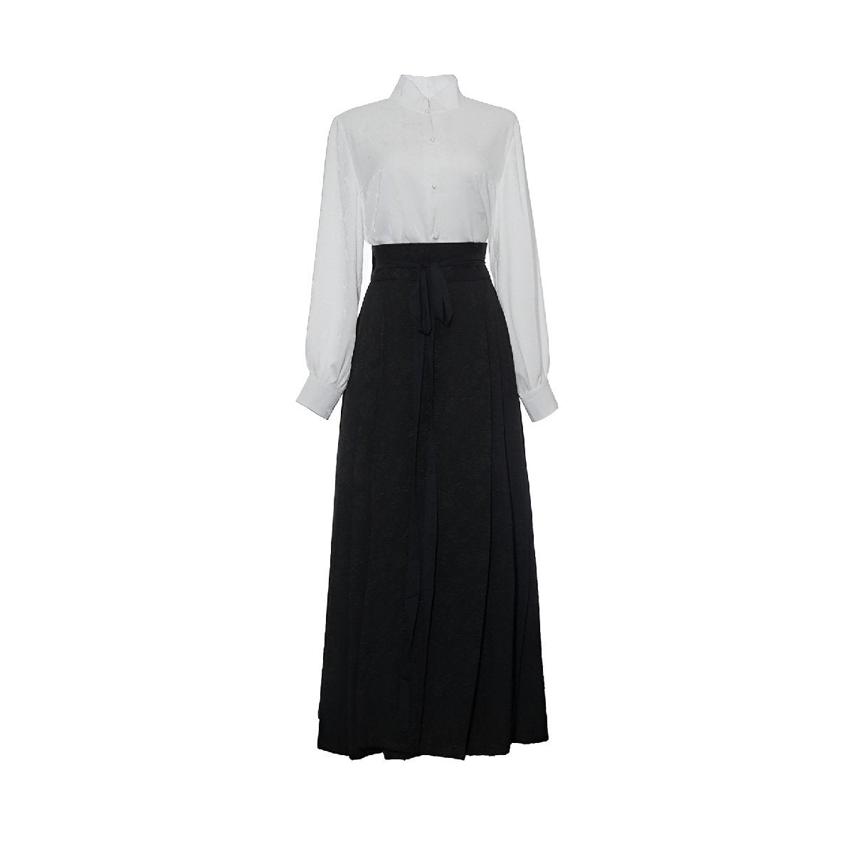 Women's Chinese Style Top and Skirt Two-Piece Set